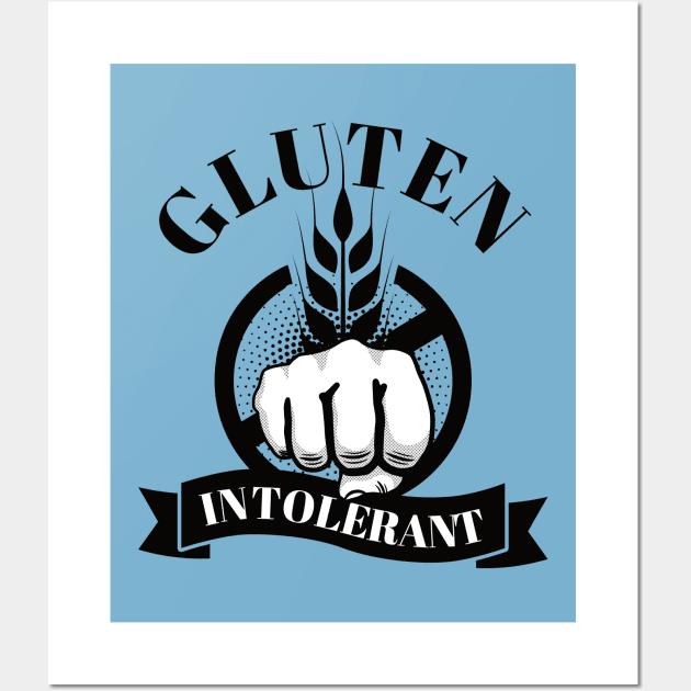 Gluten Intolerant | Punch Gluten Wall Art by dkdesigns27